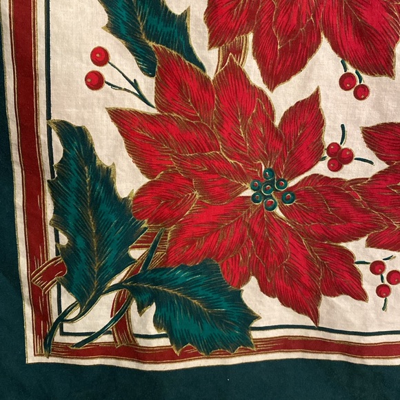 Vintage Kitschy Christmas Tablecloth Rectangular 80x60 Retro MCM Holiday Decor - Picture 3 of 8